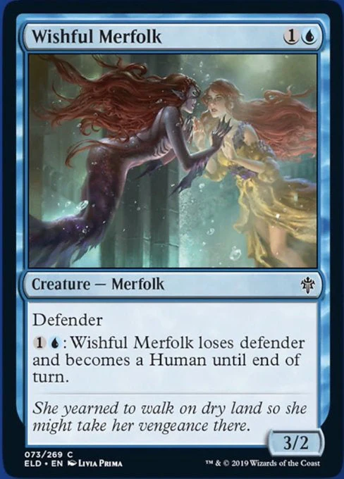 MTG: Throne of Eldraine 073: Wishful Merfolk 