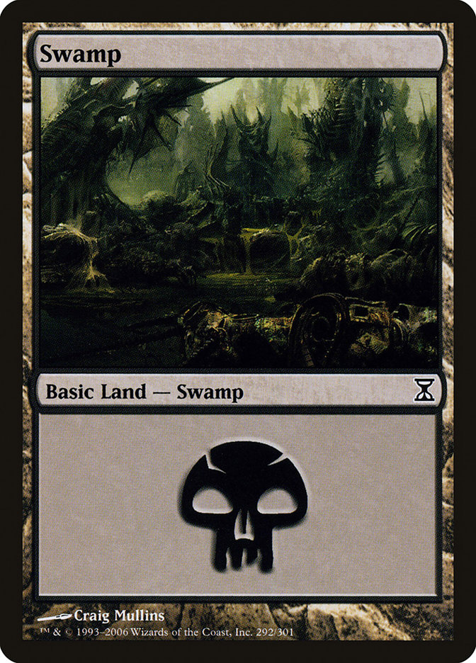 MTG: Time Spiral 292: Swamp - Foil 