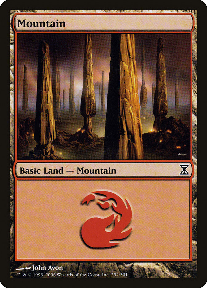 MTG: Time Spiral 294: Mountain - Foil 