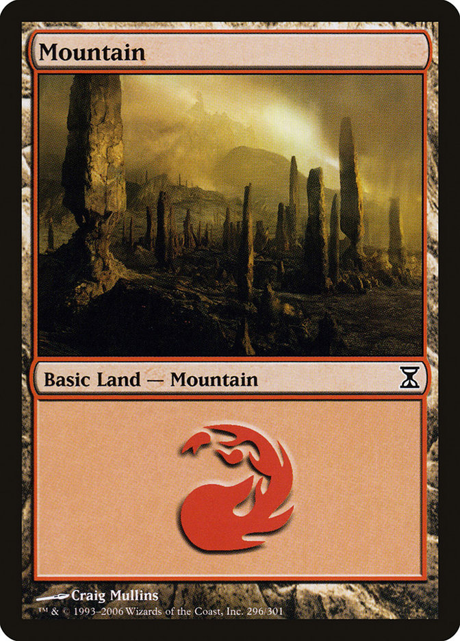 MTG: Time Spiral 296: Mountain - Foil 