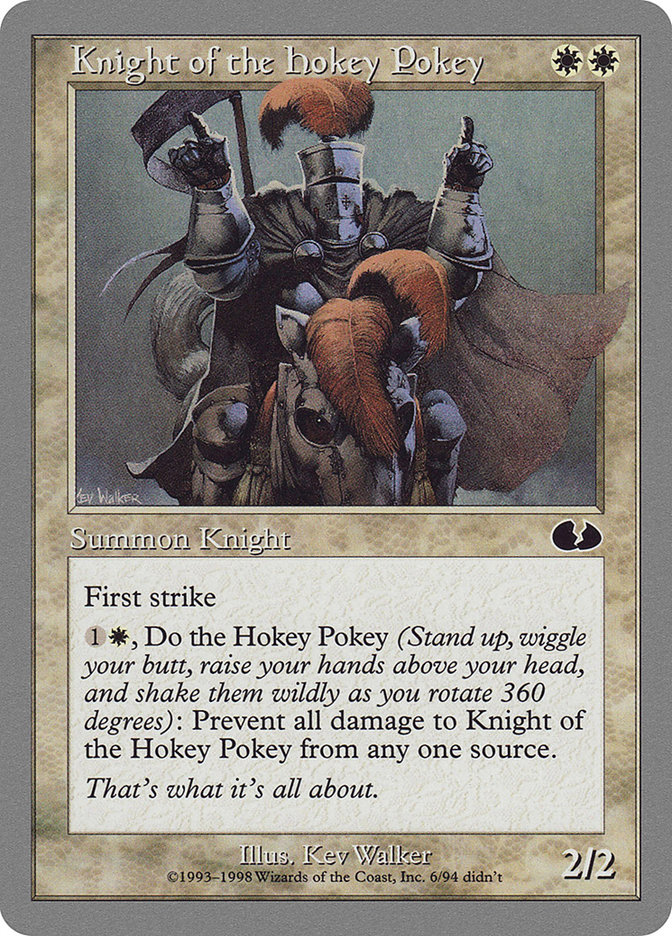 MTG: Unglued 006: Knight of the Hokey Pokey 