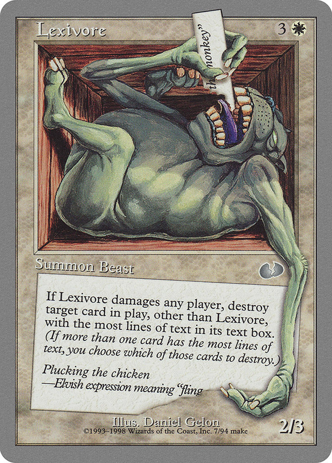 MTG: Unglued 007: Lexivore 