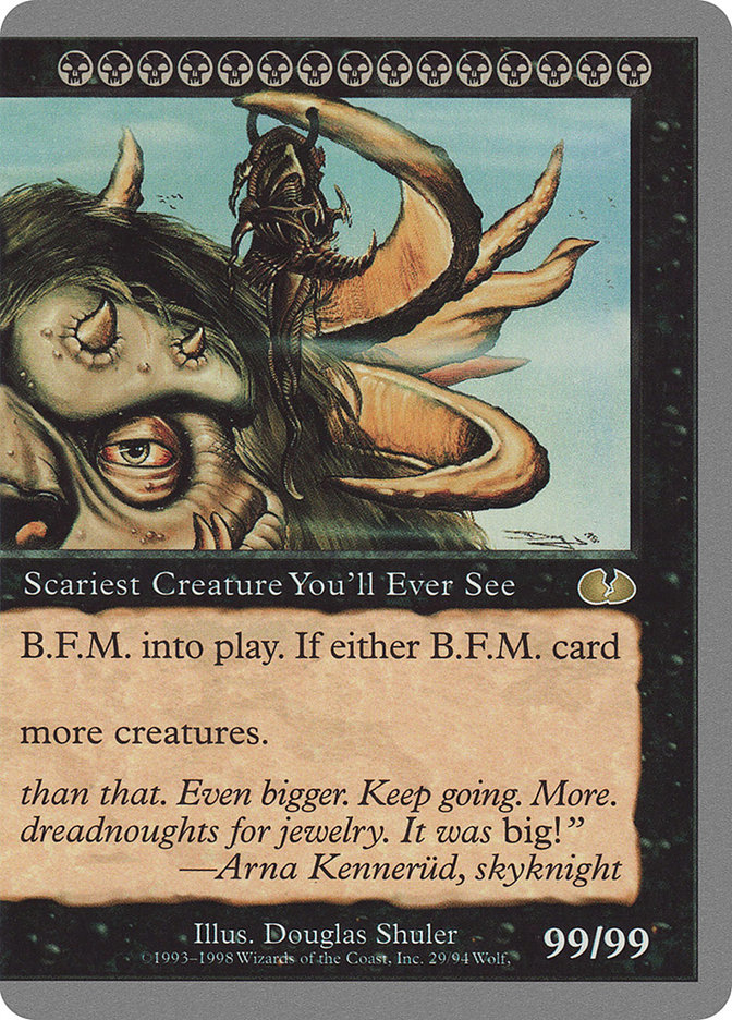 MTG: Unglued 029: B.F.M. (Big Furry Monster) 