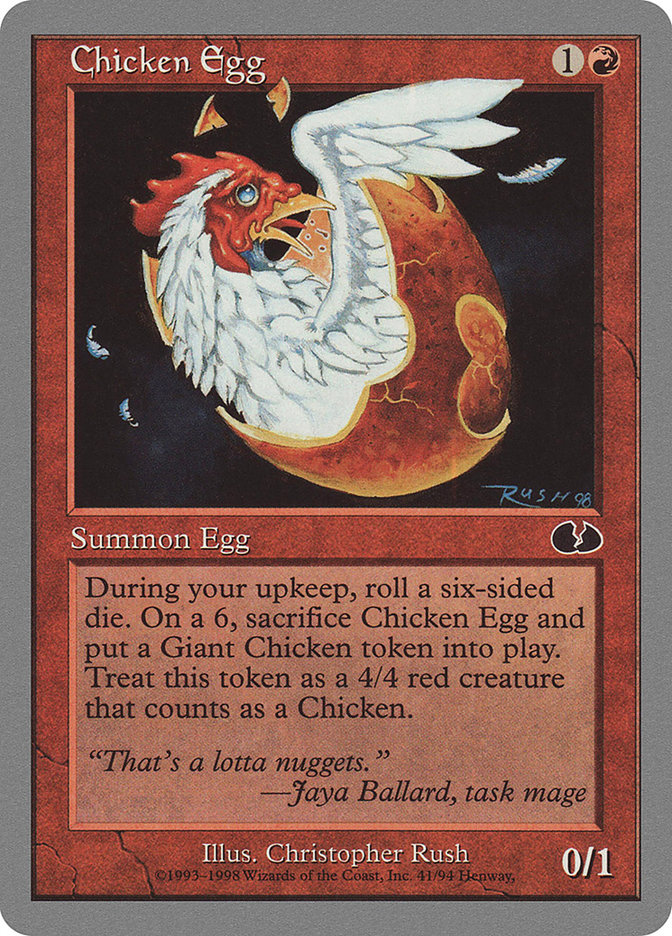 MTG: Unglued 041: Chicken Egg 