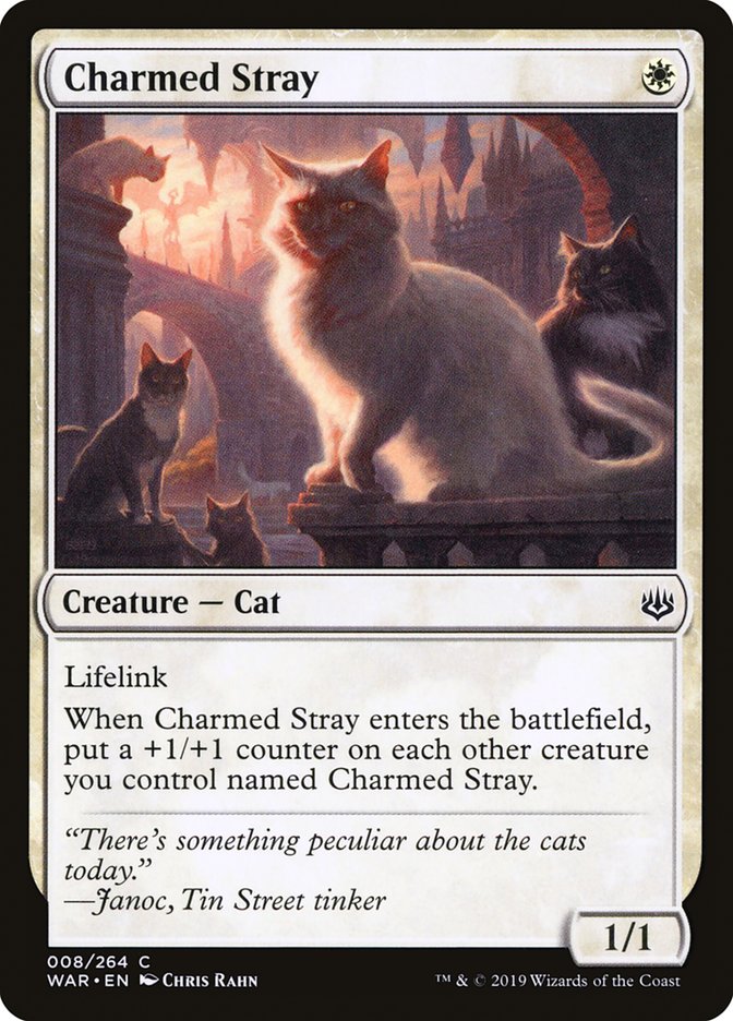 MTG: War of the Spark 008: Charmed Stray 