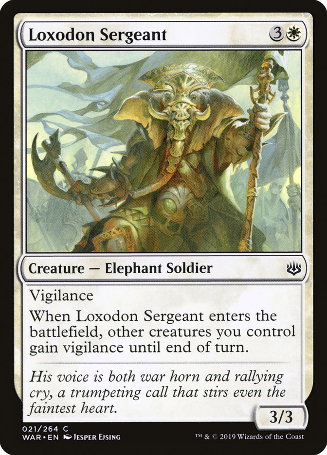 MTG: War of the Spark 021: Loxodon Sergeant 