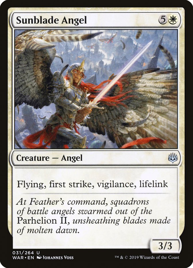 MTG: War of the Spark 031: Sunblade Angel 