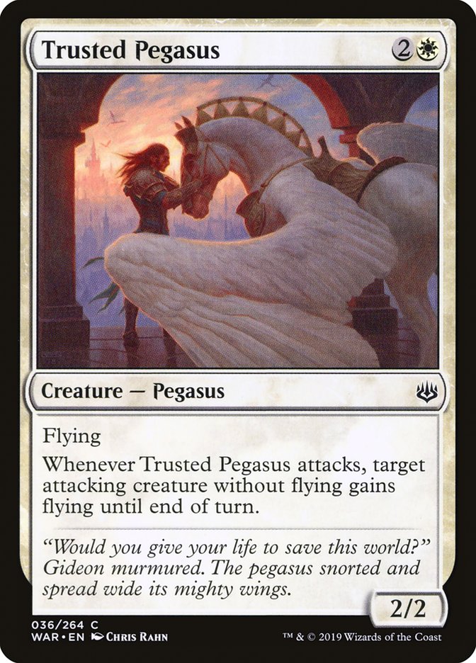 MTG: War of the Spark 036: Trusted Pegasus 