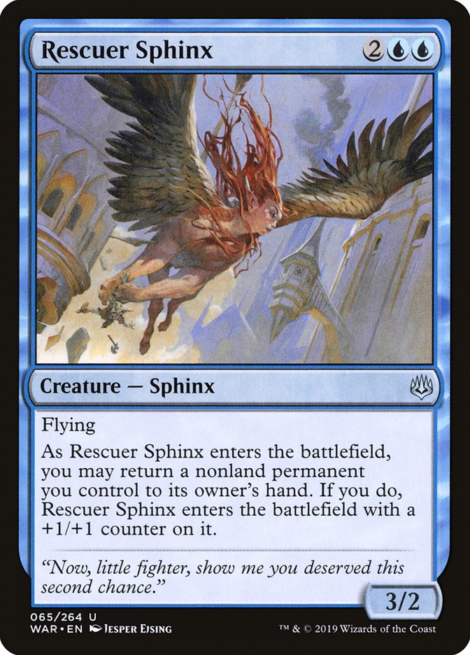 MTG: War of the Spark 065: Rescuer Sphinx 