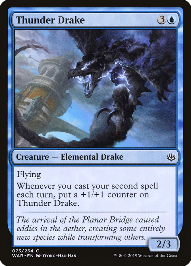 MTG: War of the Spark 073: Thunder Drake 