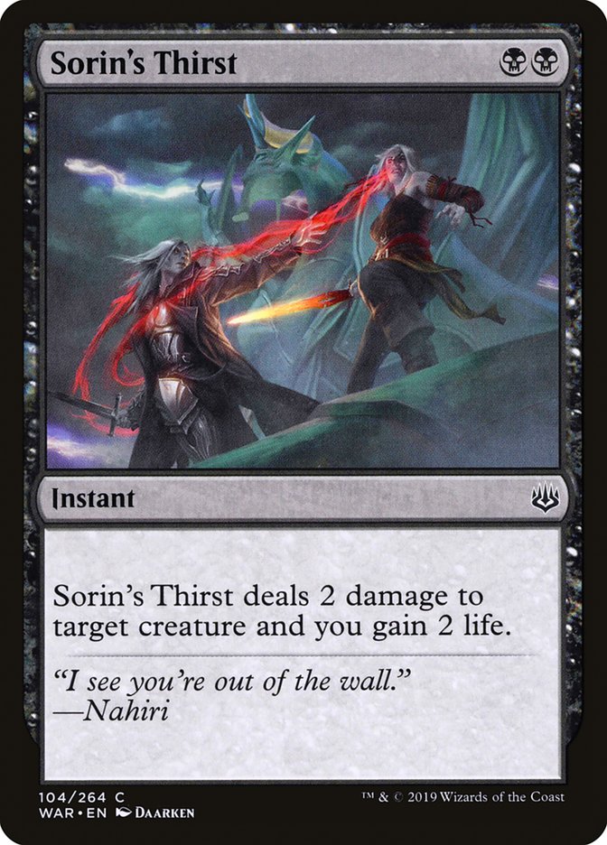 MTG: War of the Spark 104: Sorins Thirst 