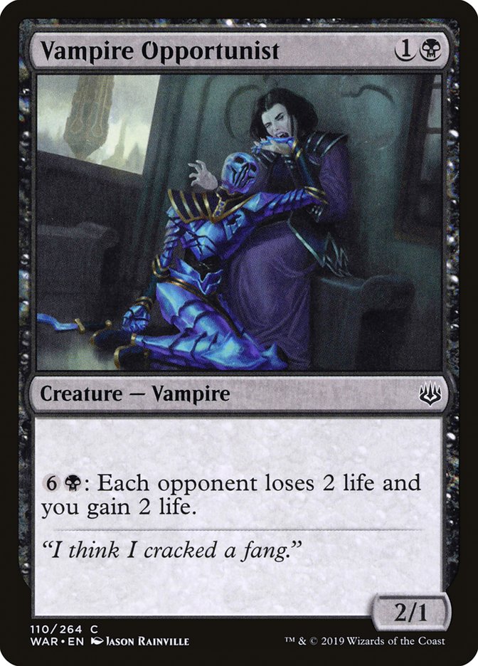 MTG: War of the Spark 110: Vampire Opportunist 