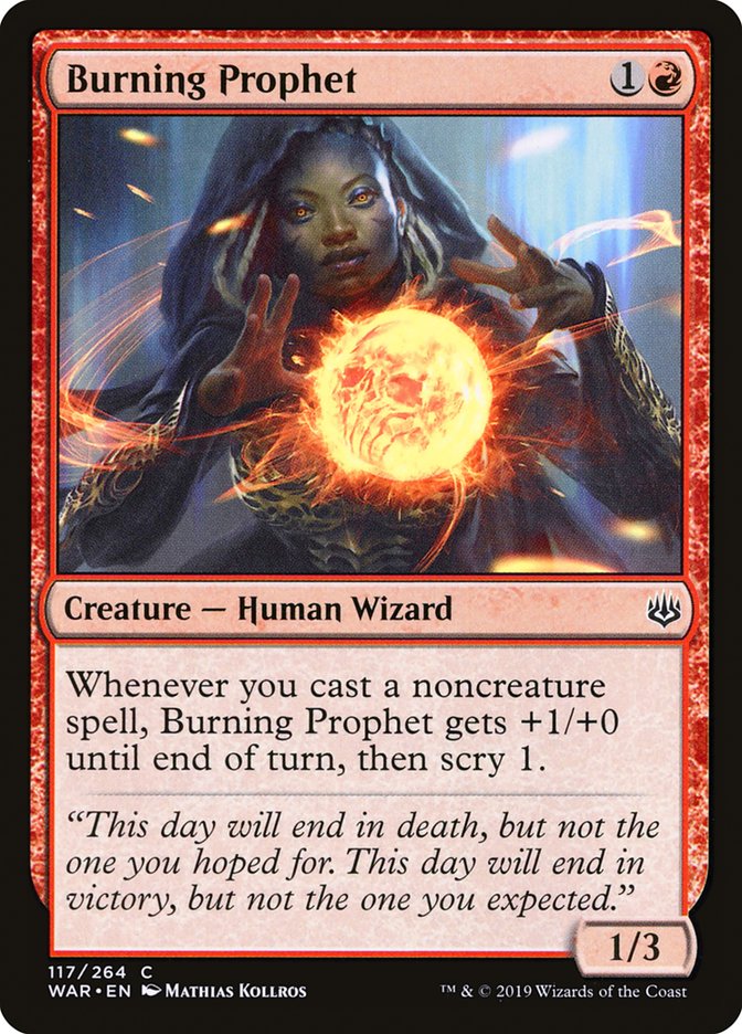 MTG: War of the Spark 117: Burning Prophet 