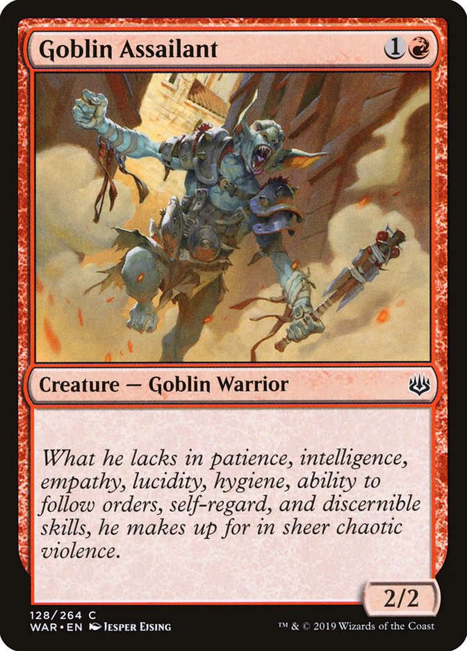 MTG: War of the Spark 128: Goblin Assailant 