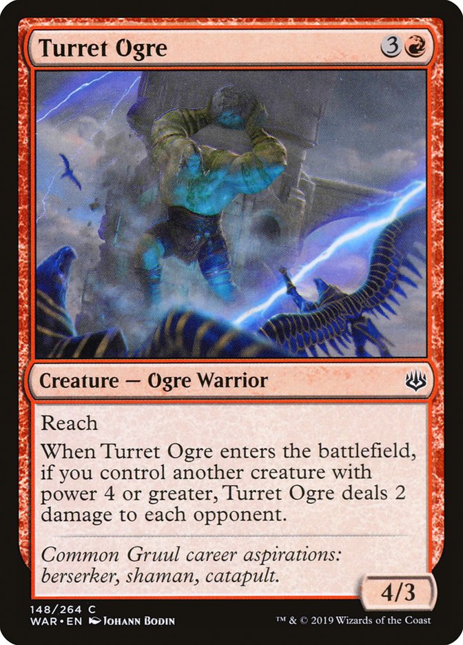 MTG: War of the Spark 148: Turret Ogre 