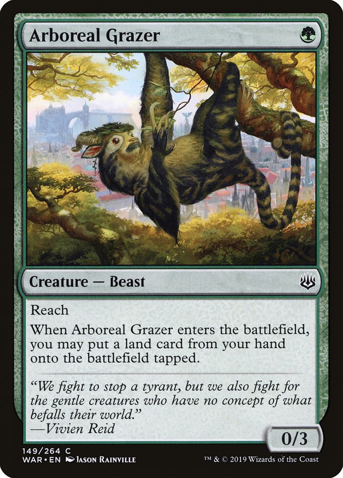 MTG: War of the Spark 149: Arboreal Grazer 