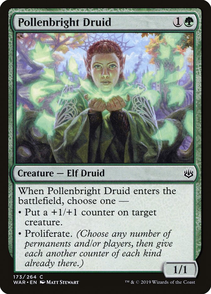 MTG: War of the Spark 173: Pollenbright Druid 