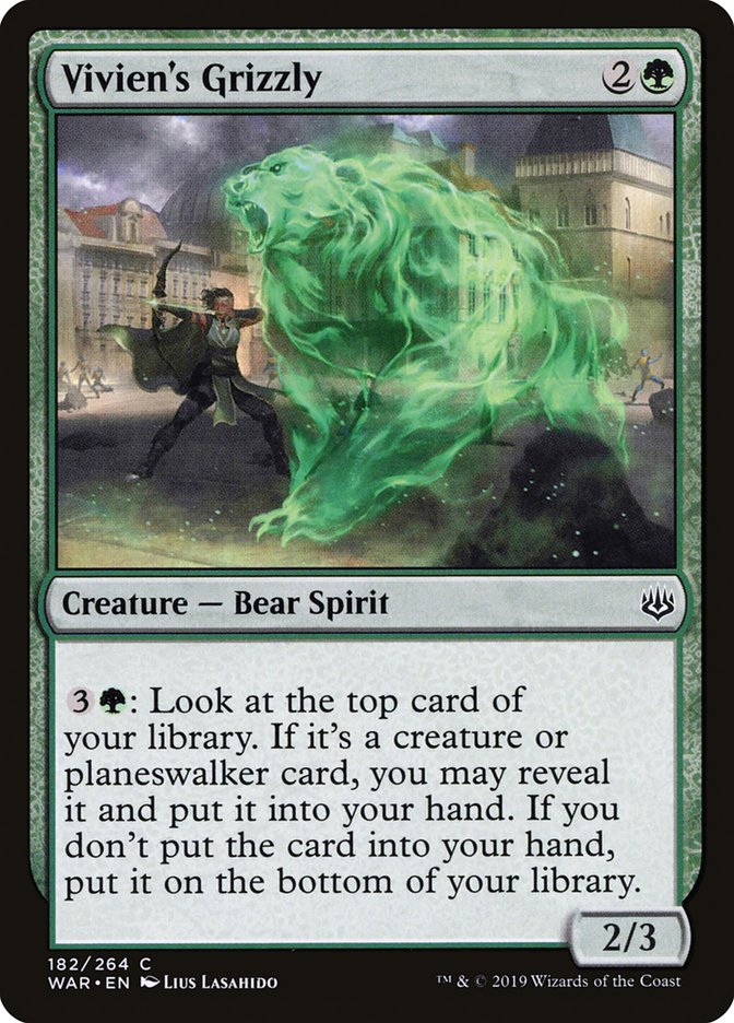 MTG: War of the Spark 182: Viviens Grizzly 