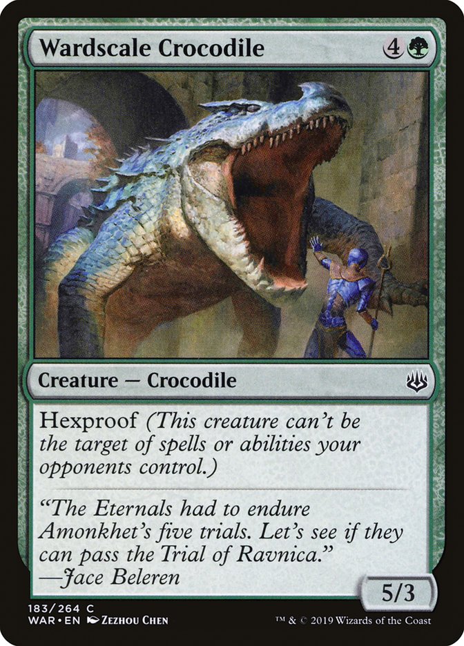 MTG: War of the Spark 183: Wardscale Crocodile 