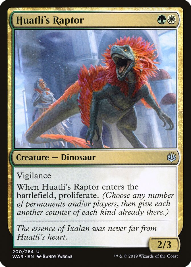 MTG: War of the Spark 200: Huatlis Raptor 