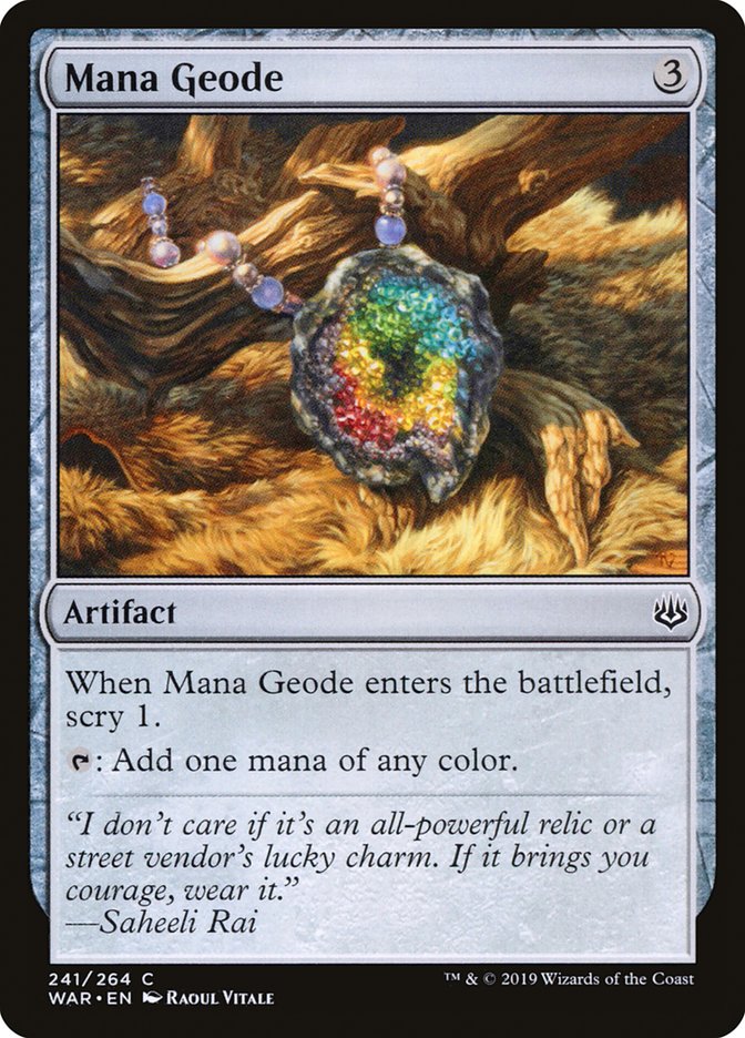 MTG: War of the Spark 241: Mana Geode 