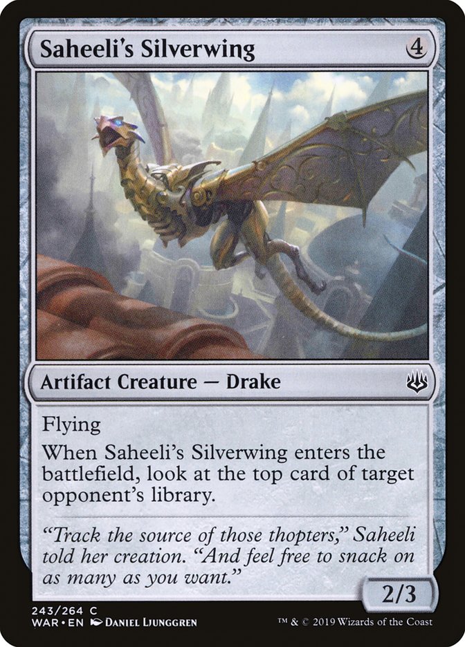 MTG: War of the Spark 243: Saheelis Silverwing 