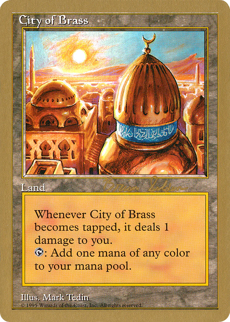 MTG: World Championship Decks: City of Brass (1998 Brian Selden) 