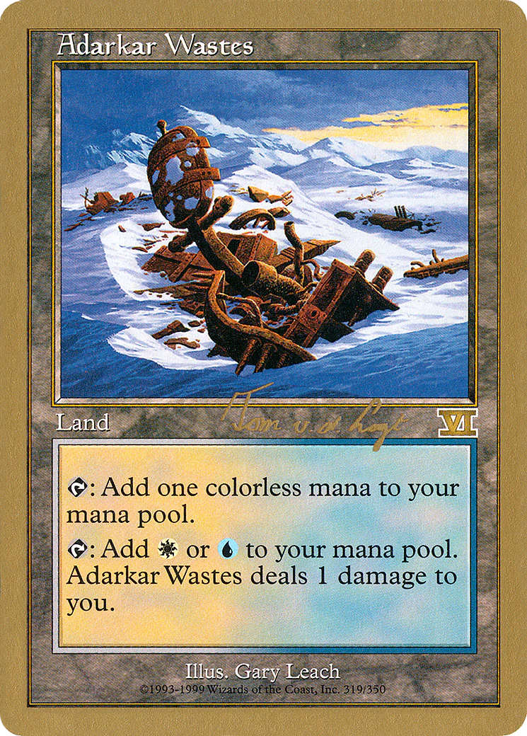 MTG: World Championship Decks: Adarkar Wastes (2000 Tom Van De Logt) 