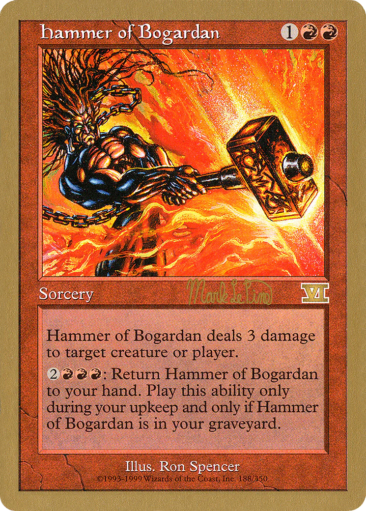 MTG: World Championship Decks: Hammer of Bogardan (1999 Mark Le Pine)  