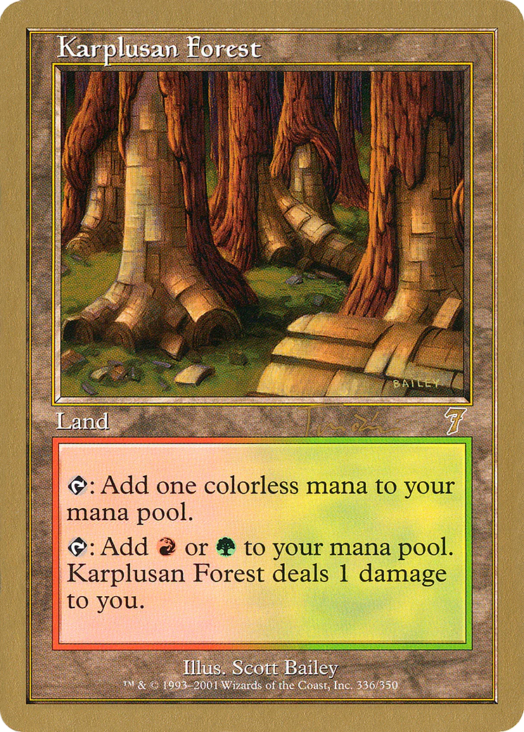 MTG: World Championship Decks: Karplusan Forest (2001 Jan Tomcani)  