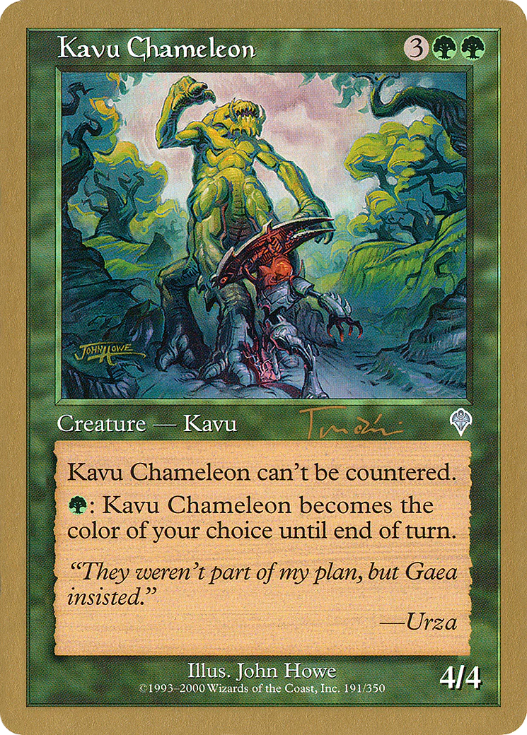 MTG: World Championship Decks: Kavu Chameleon (2001 Jan Tomcani) 