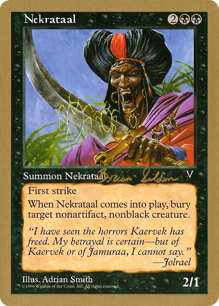 MTG: World Championship Decks: Nekrataal (1998 Brian Selden) 