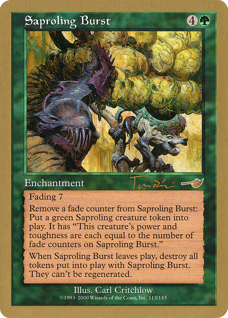 MTG: World Championship Decks: Saproling Burst (2001 Jan Tomcani) 