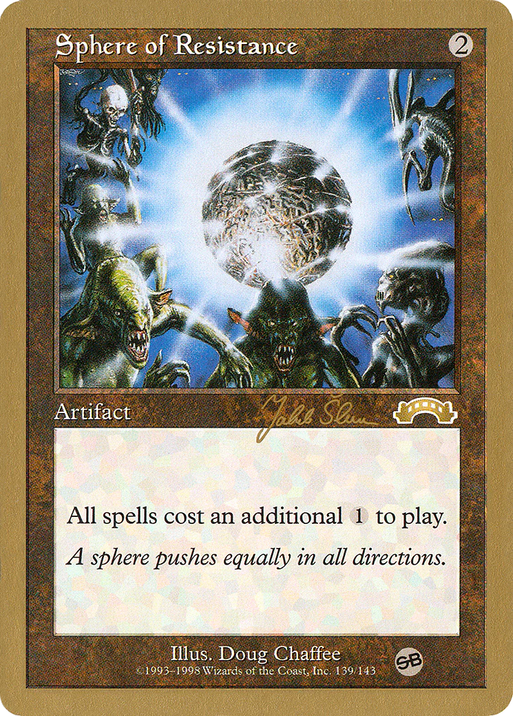 MTG: World Championship Decks: Sphere of Resistance (1999 Jacob Slemr)  