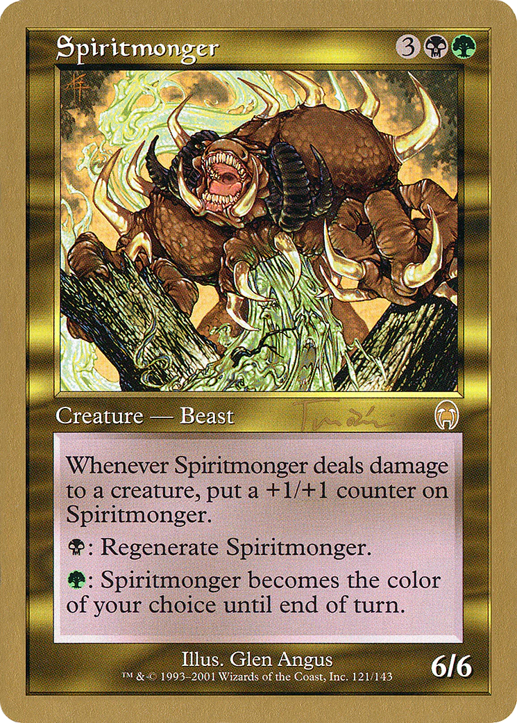 MTG: World Championship Decks: Spiritmonger (2001 Jan Tomcani) 