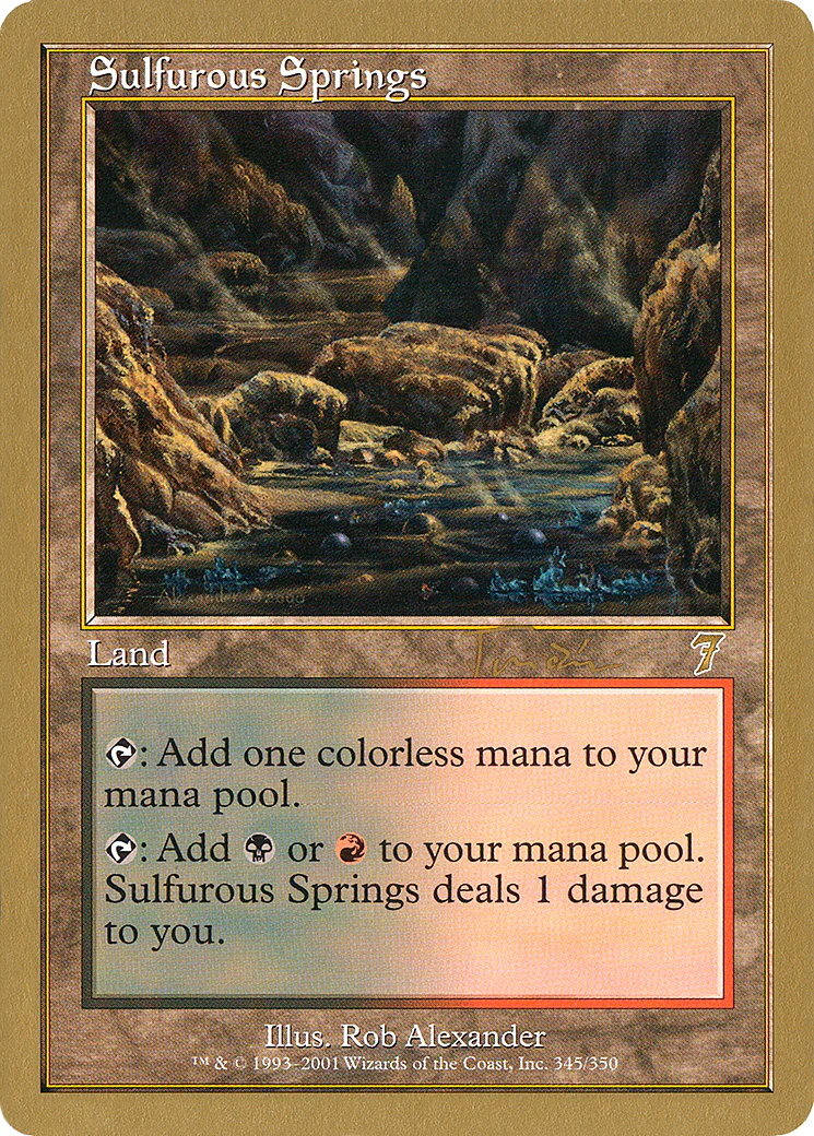 MTG: World Championship Decks: Sulfurous Springs (2001 Jan Tomcani)  