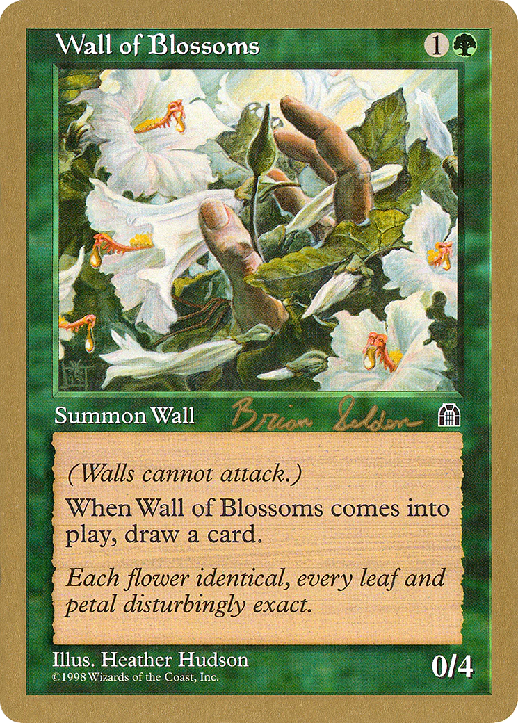 MTG: World Championship Decks: Wall of Blossoms (1998 Brian Selden)  