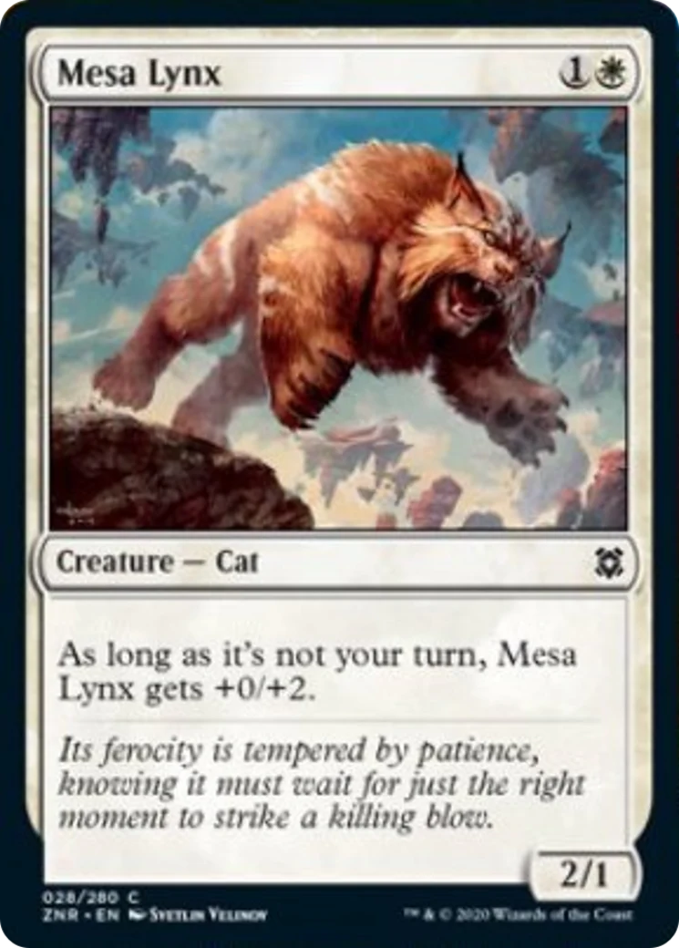 MTG: Zendikar Rising 028: Mesa Lynx 