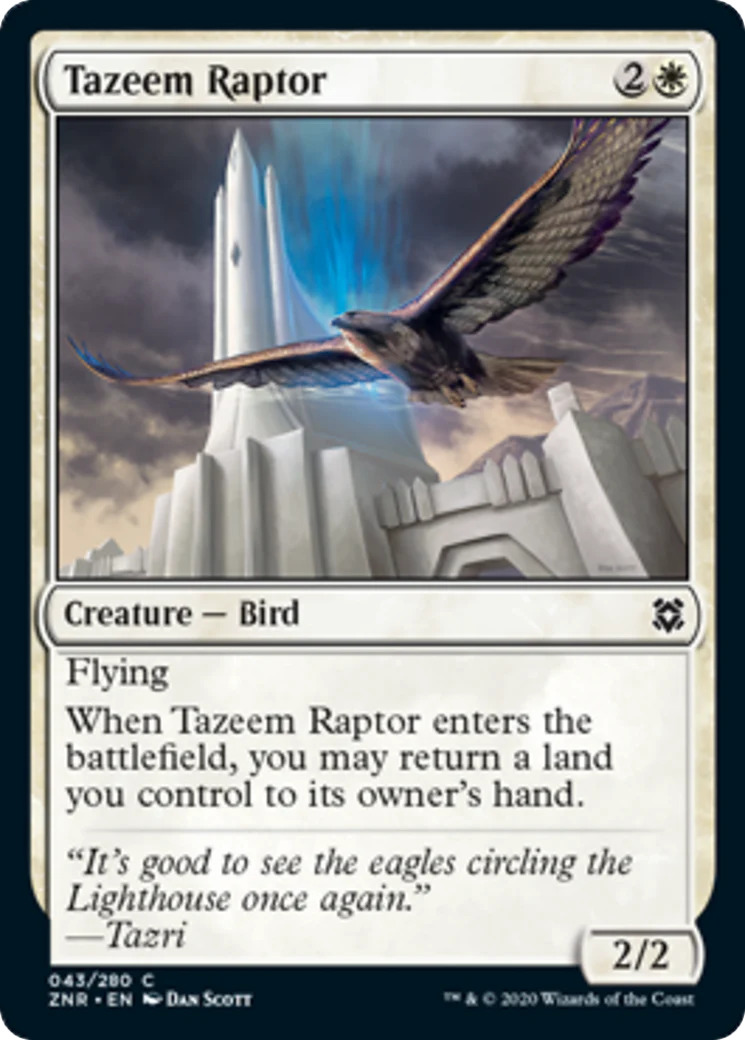 MTG: Zendikar Rising 043: Tazeem Raptor 