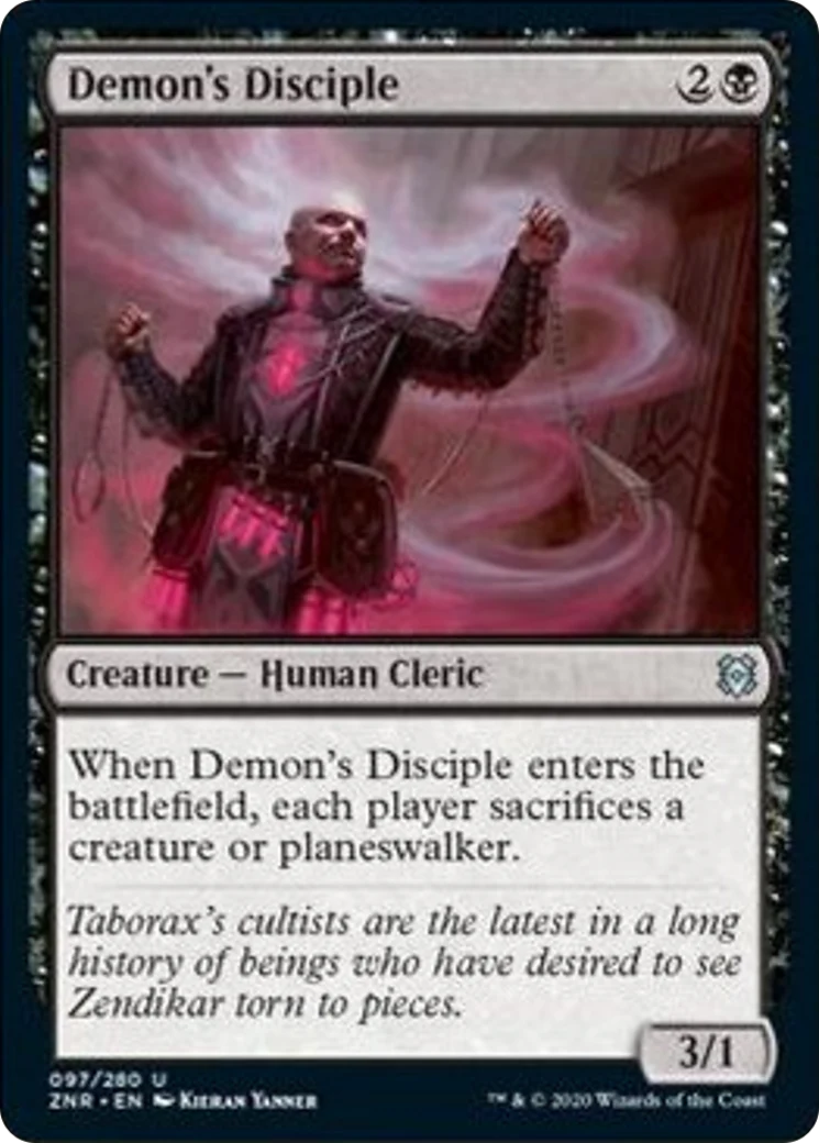 MTG: Zendikar Rising 097: Demons Disciple 