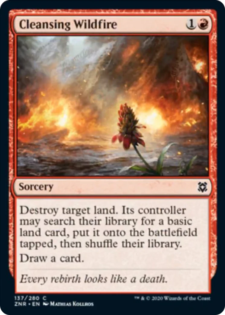 MTG: Zendikar Rising 137: Cleansing Wildfire 