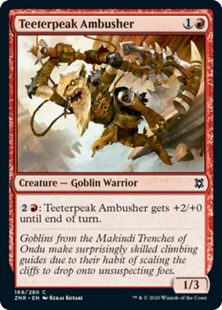 MTG: Zendikar Rising 169: Teeterpeak Ambusher 