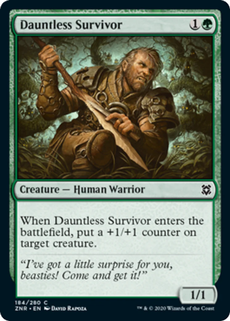 MTG: Zendikar Rising 184: Dauntless Survivor 