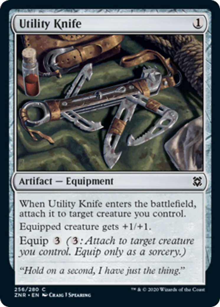 MTG: Zendikar Rising 256: Utility Knife 