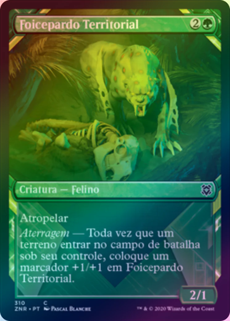 MTG: Zendikar Rising 310: Territorial Scythecat (Showcase) (FOIL) 