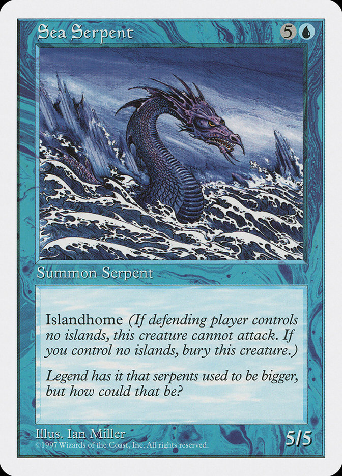 MTG: 5th Edition 118: Sea Serpent 