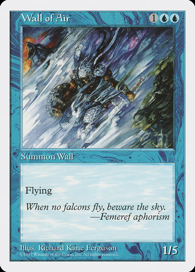 MTG: 5th Edition 135: Wall of Air 