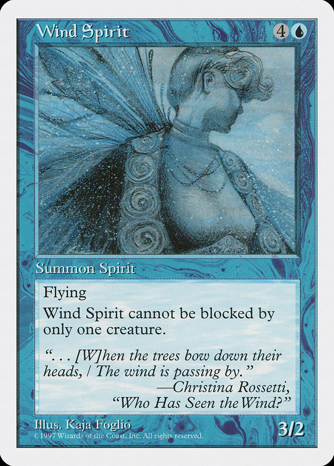 MTG: 5th Edition 136: Wind Spirit 