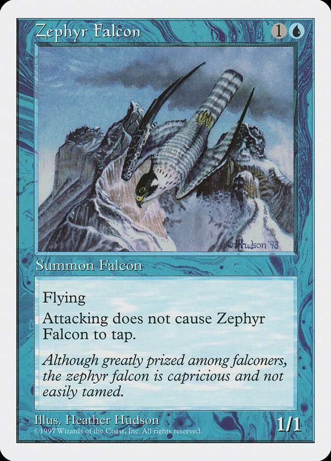 MTG: 5th Edition 137: Zephyr Falcon 