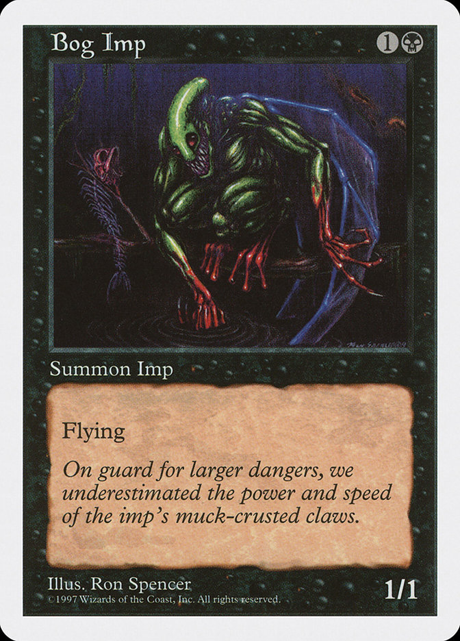 MTG: 5th Edition 145: Bog Imp 